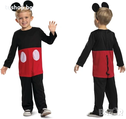 Детски костюм на Мики Маус 5-6 години