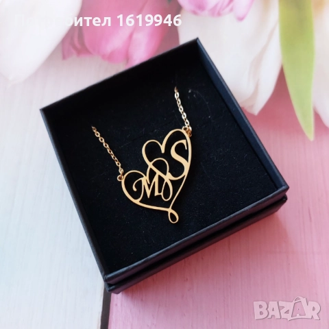 Колиета с имена или букви от медицинска стомана със златно покритие , снимка 2 - Колиета, медальони, синджири - 52911591