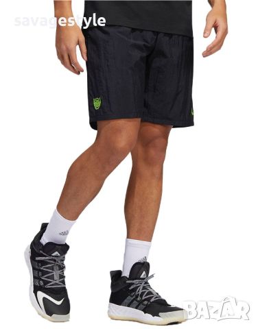 Мъжки къси панталони ADIDAS x Donovan Mitchell Foundation Shorts Black, снимка 1 - Къси панталони - 45760302