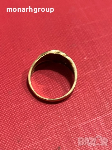 Златен пръстен, снимка 4 - Пръстени - 54197680