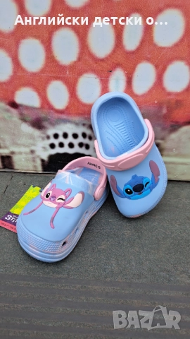 Английски детски кроксове със Stitch, снимка 2 - Детски сандали и чехли - 52412399