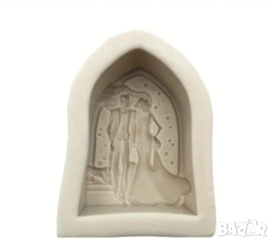 Молд сватба, младоженци , снимка 2 - Форми - 51045127