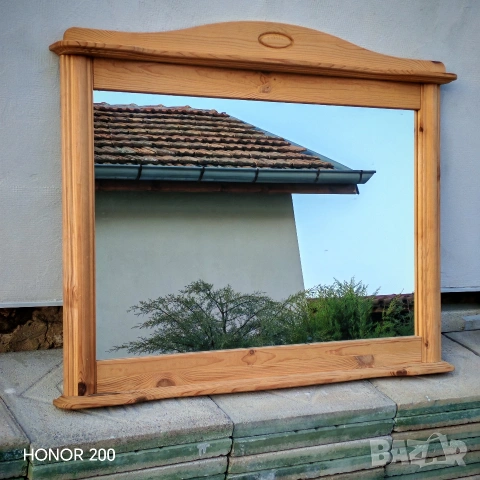 Масивно дървено огледало, Германия. , снимка 2 - Декорация за дома - 53752526