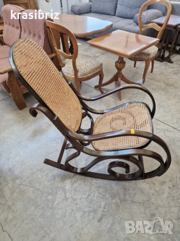 Ратанов Люлеещ Стол-внос от Германия!, снимка 3 - Столове - 51759141