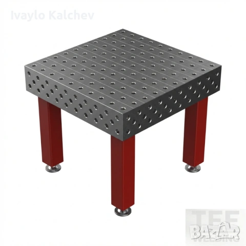 Заваръчна маса 1000×1000 мм (25 мм плот) | ЛИЗИНГ