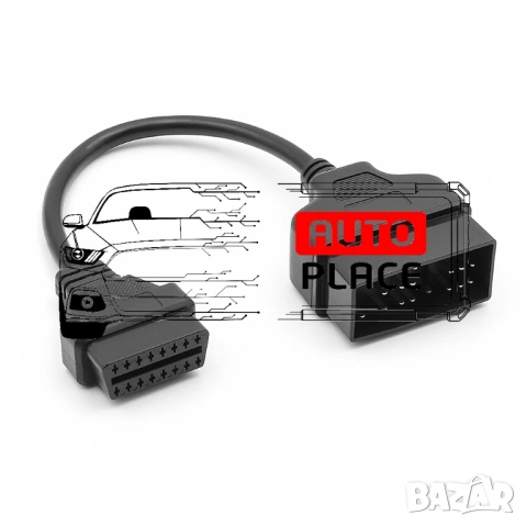 Кабел / Преходник / Адаптер за Toyota 22 Пина 22 Pin Тойота Delphi, снимка 2 - Аксесоари и консумативи - 53972425