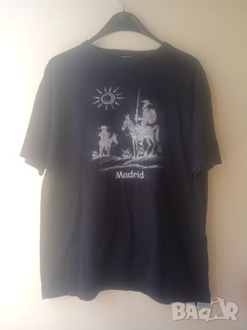 Дон Кихот и Санчо Панса - мъжка тениска купувана от Мадрид , снимка 2 - Тениски - 45323810