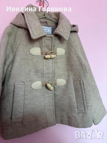 Детско палто с качулка Primark размер 3-4г., снимка 5 - Детски якета и елеци - 54286065