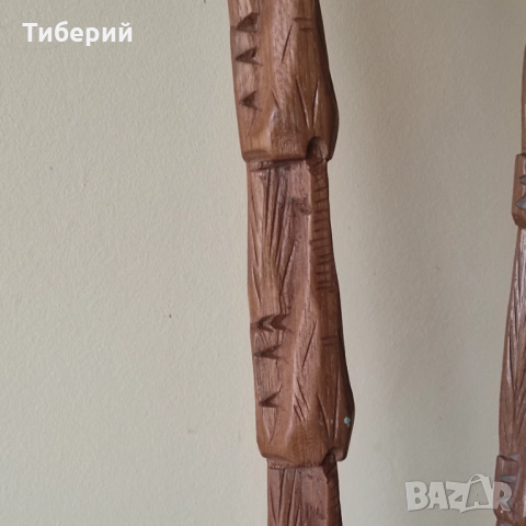 Дървена лъжица и вилица големи, снимка 4 - Декорация за дома - 52070801