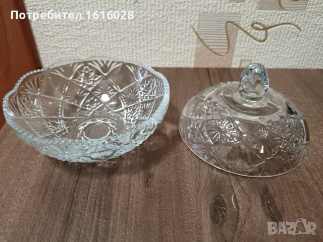 Стъклени захарници с капак., снимка 8 - Игри и пъзели - 43251223