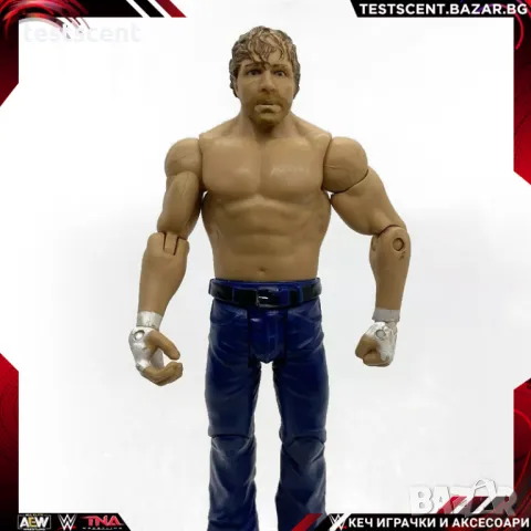 Екшън фигура WWE Jon Moxley Dean Ambrose Дийн Амброуз Basic Wrestlemania играчка WWE AEW, снимка 1 - Фигурки - 48240513