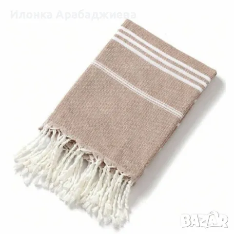 Пештемал – Традиционна турска кърпа от памук и лен 90см x180см, снимка 5 - Други стоки за дома - 50123673