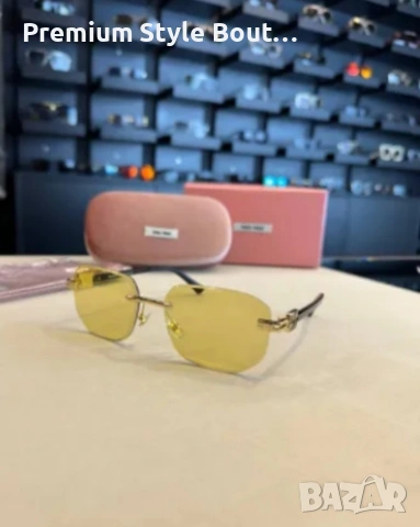 очила miu miu с черен обикновен калъф и ув защита, снимка 3 - Слънчеви и диоптрични очила - 53672692