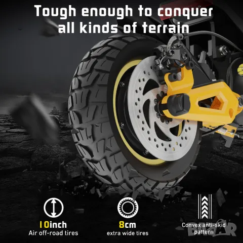 Електрически скутер/тротинетка iENYRID ES1 2400W 20.8AH, снимка 5 - Други спортове - 48491560