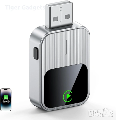 SOSECCE K2-G Wireless CarPlay Android Auto адаптер 2в1 безжичен