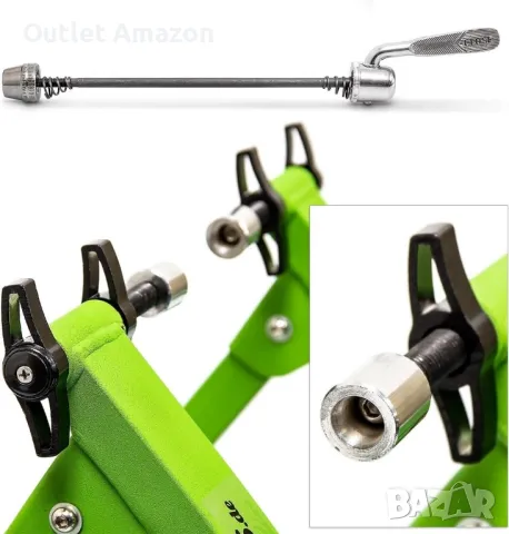 Сгъваем велосипеден симулатор Relaxdays със 7 нива на съпротивление, регулируема ролка

, снимка 4 - Аксесоари за велосипеди - 49607322