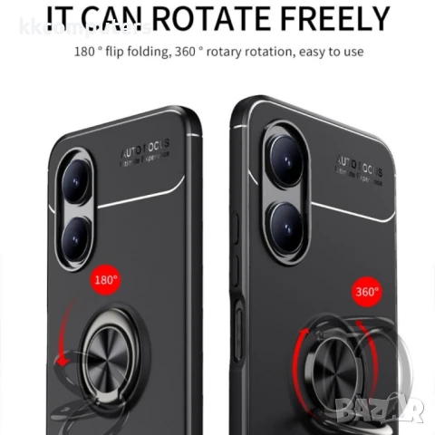 OPPO A17 Удароустойчив Metal Ring Калъф и Протектор, снимка 4 - Калъфи, кейсове - 50784157