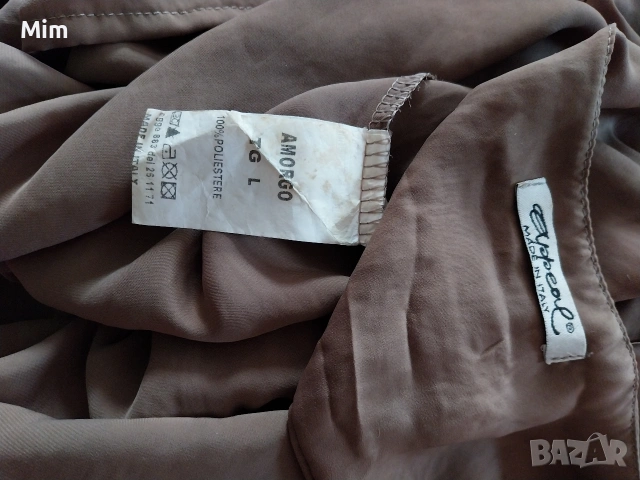 AMORGO L Италианска свободна рокля в кафяво , снимка 7 - Рокли - 53881712