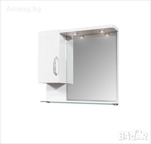 Мебел за баня с огледало плавно затваряне LED и сензор за движение Европа, снимка 1 - Шкафове - 45281043