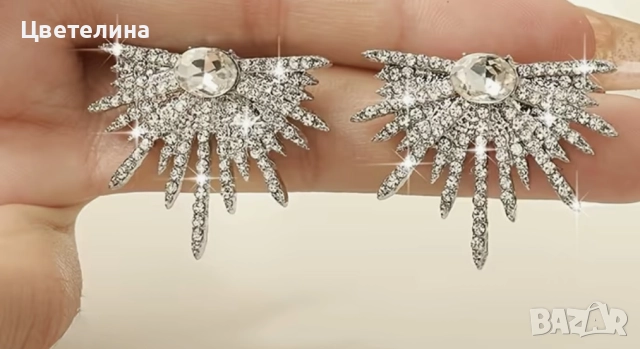 Елегантни обеци от стомана , снимка 5 - Обеци - 52363594