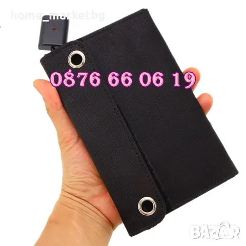 Сгъваем соларен панел 10W, с накрайници за зареждане, сгъваем соларен панел за къмпинг, снимка 7 - Къмпинг мебели - 50233874