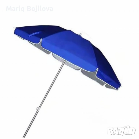 Плажен чадър Muhler с UV защита, размери 180 x 205 см., снимка 4 - Градински мебели, декорация  - 53614210