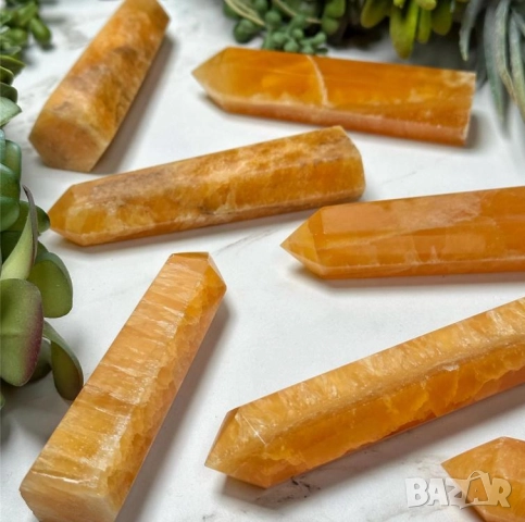 Calcite ЕстественКристал Медено Оранжев Калцит Жълт Калцит Минерал Чакра Рейки ФънШуй Медитация Йога, снимка 8 - Колекции - 52412307