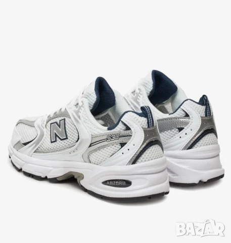 New Balance 530 "White/Natural Indigo"  номер 47  оригинални маратонки , снимка 4 - Маратонки - 50700217