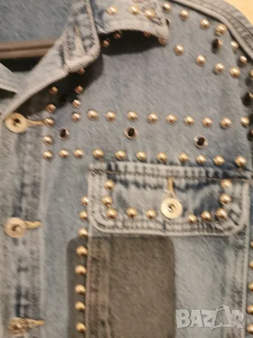 ново пролетно дънково манто, снимка 3 - Якета - 49670633