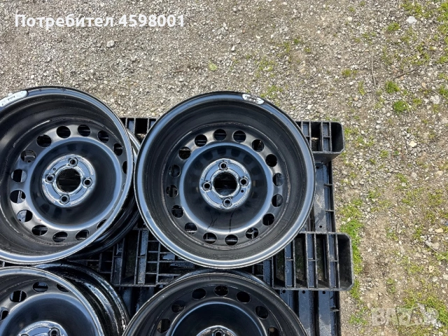 4бр.Оригинални подсилени джанти 15цола 4x100 + ДАТЧИЦИ за Renault Kangoo,Dacia Dokker,Mercedes Citan, снимка 16 - Гуми и джанти - 54014719