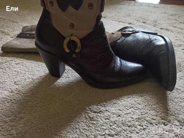 Дамски ботуши естествена кожа 38