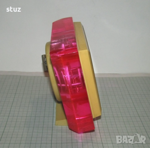 Настолен часовник Молния, механичен, седмичен, снимка 5 - Антикварни и старинни предмети - 52863033