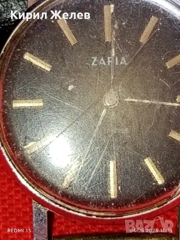 Стар механичен часовник мъжки ЗАРЯ СССР 17 камъка за ремонт части КОЛЕКЦИЯ 48125, снимка 4 - Антикварни и старинни предмети - 50149166