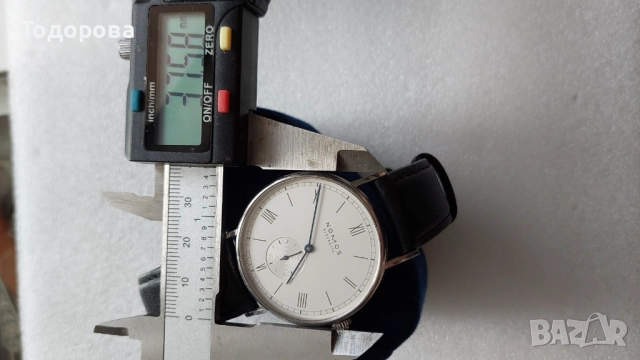 Оригинален, стилен Мъжки колекционен часовник ''NOMOS Glashütte''-37.5mm.Глазхюте., 3 800 лв, снимка 5 - Мъжки - 52016498
