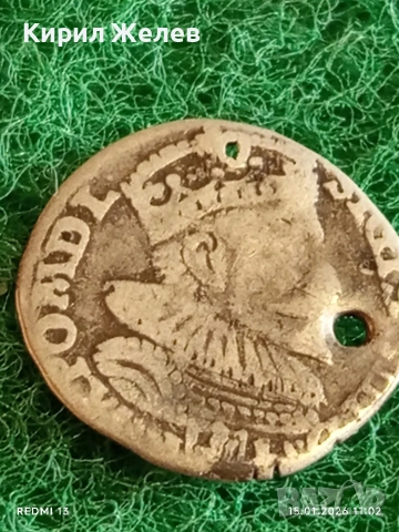 Сребърна монета 3 гроша 1594г. Сигизмунд трети Полша за КОЛЕКЦИЯ 52955, снимка 3 - Нумизматика и бонистика - 53106411