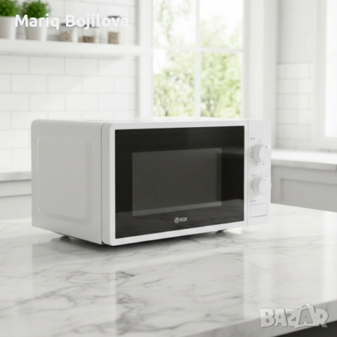 Микровълнова фурна VOX M-30, 700W, 20л с механичен таймер, снимка 6 - Микровълнови - 53500131