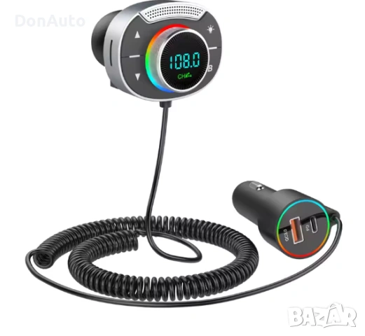 FM Bluetooth Трансмитер с AUX, снимка 4 - Аксесоари и консумативи - 53133831