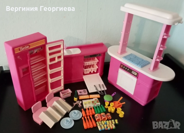 Комплект Барби на стойка, Кен, холова гарнитура, кухня - оригинални Mattel + подарък , снимка 7 - Кукли - 52475934