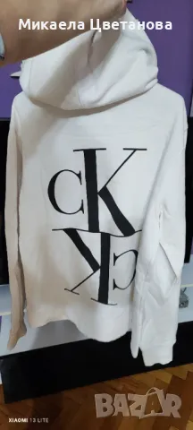 Мъжки поларен суичър CALVIN KLEIN JEANS, снимка 3 - Спортни дрехи, екипи - 48620510