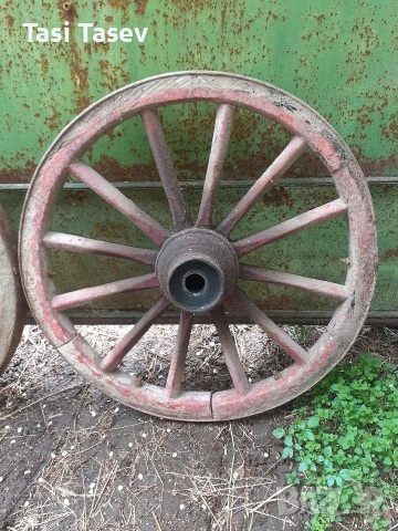 колела от каруца, снимка 3 - Декорация за дома - 53220120