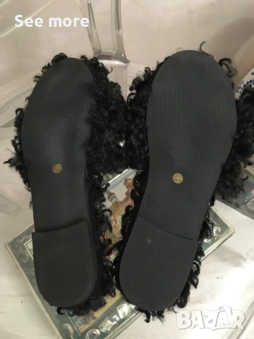 Зимни ефектни чехли 39, снимка 5 - Чехли - 52718170