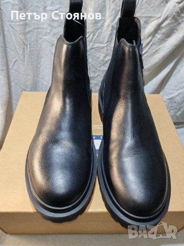 Удобни мъжки боти от естествена кожа TOMMY JEANS №44, снимка 5 - Мъжки боти - 53070823