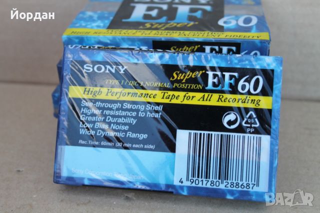 Аудиокасета ''Sony EF 60'', снимка 2 - Аудио касети - 46114246