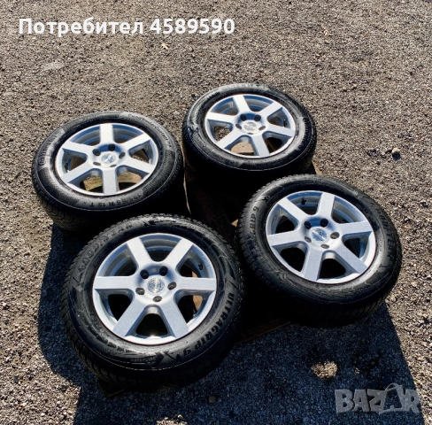 Алуминиеви джанти 15цола 5x112+ЗИМНИ ГУМИ Goodyear 195/65/15 за Vw,Audi,Skoda,Seat, снимка 3 - Гуми и джанти - 52258753