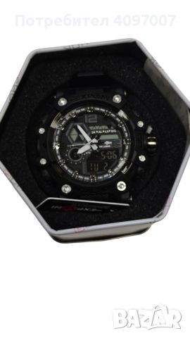 Водоустойчив спортен дигитален часовник EXPONI "Двоен екран,подсветка,аларма, хронометър и др. , ", снимка 2 - Мъжки - 45742041