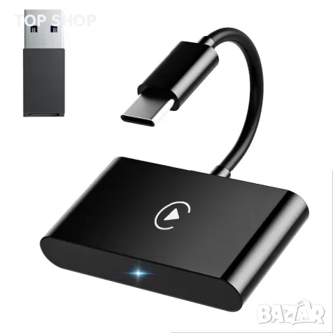 Безжичен CarPlay адаптер/Apple CarPlay/Plug&Play/вграден 5Hhz WIFI модул/от 2016г/iPhone IOS 10+