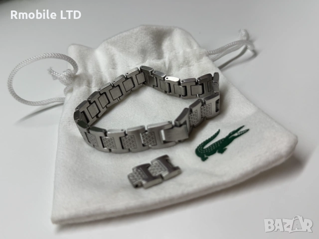 Гривна Lacoste Стоманена , снимка 2 - Гривни - 53180900