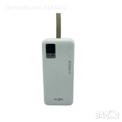 Преносима батерия KLGO KP-94, с капацитет 50000mAh, снимка 2 - Външни батерии - 48495449