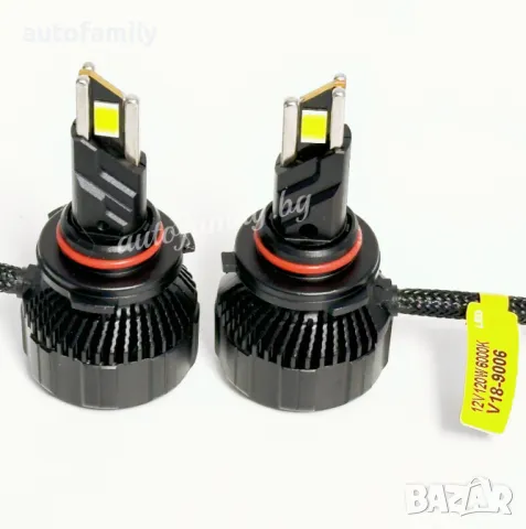 9006 Canbus LED, 6000k,240W, яркост 20000Lm, 12V, снимка 2 - Аксесоари и консумативи - 49543009