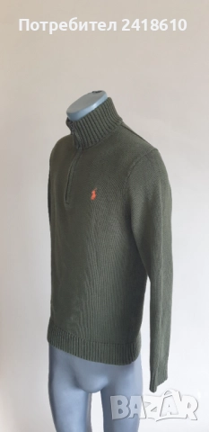 POLO Ralph Lauren Cotton Half Zip Mens Size M НОВО! ОРИГИНАЛ! Мъжки памучен Пуловер с цип!, снимка 10 - Пуловери - 52202057